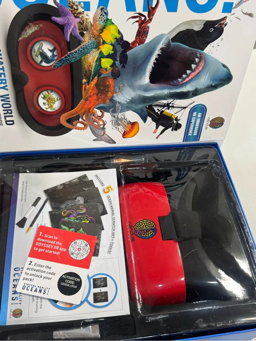 Abacus Brands Virtual Reality Oceans! Illustrated Interactive VR Book and STEM